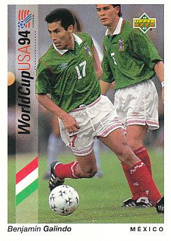 Benjamin Galindo Mexico Upper Deck World Cup 1994 Preview Eng/Spa #44